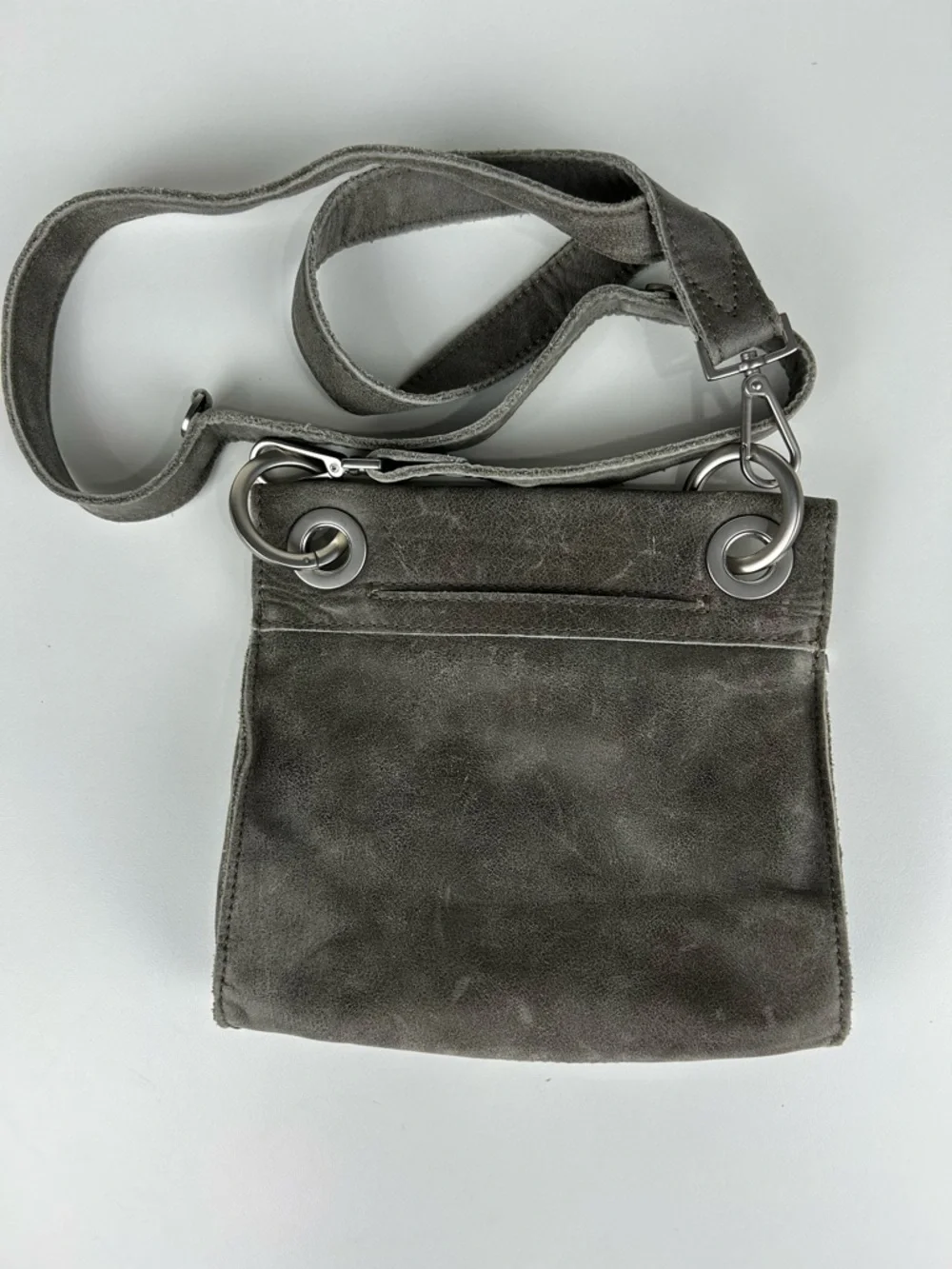 HAMMITT TONY SMALL CROSSBODY BAG PEWTER LEATHER/BRUSHED SILVER - Picture 2 of 14